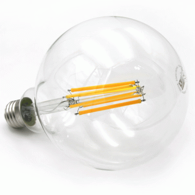 Λάμπα Led Cog Filament Globe διάφανη Ø125mm E27 16W 230V θερμό φως 2800k 2080lm δέσμης 360°