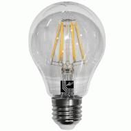 Διακοσμητική λάμπα led αχλάδι E27 8W 230V ντιμαριζόμενη 2800k θερμό λευκό φως 1050lm Α60 COG διάφανη
