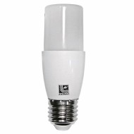 Λάμπα LED SMD σωλήνας Ε27 7W 230V 3000k θερμό λευκό φως 700lumen λευκό σώμα ματ γυαλί
