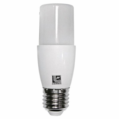 Λάμπα LED SMD σωλήνας Ε27 7W 230V 3000k θερμό λευκό φως 700lumen λευκό σώμα ματ γυαλί