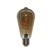 Διακοσμητική λάμπα LED COG SPIRAL αβοκάντο E27 6W 230V 2100k θερμό φως ντιμαριζόμενη 360lm