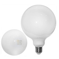 Διακοσμητική λάμπα led Globe Ø125mm E27 ισχύος 8W 230V 4000K ενδιάμεσο φως COG γάλακτος
