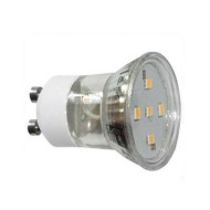 Λάμπα led SMD GU10 MR11 γυάλινη ισχύος 2W 230V δέσμης 105° 4000K ενδιάμεσο φως