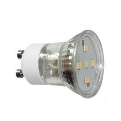 Λάμπα led SMD GU10 MR11 γυάλινη ισχύος 2W 230V δέσμης 105° 4000K ενδιάμεσο φως
