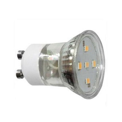 Λάμπα led SMD GU10 MR11 γυάλινη ισχύος 2W 230V δέσμης 105° 4000K ενδιάμεσο φως