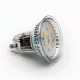 Λάμπα led GU10 γυάλινο 5W 230V θερμό φως 3000k 500Lm δέσμης 105° ντιμαριζόμενη Λάμπα led GU10 γυάλινο 5W 230V θερμό φως 3000k 500Lm δέσμης 105° ντιμαριζόμενη