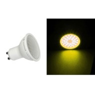 Λάμπα LED GU10 ισχύος 2.5W 230V κίτρινο φως δέσμης 105° με σώμα αλουμινίου και ματ κάλυμμα
