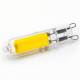 Λάμπα led cob γυάλινη G9 4W 230Vac θερμό φως 2700k 400Lm δέσμης 360°