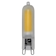 Λάμπα led cob G9 4W 230VAC γυάλινη mat ενδιάμεσο λευκό φως 4000k 400 Lumen δέσμης 360°