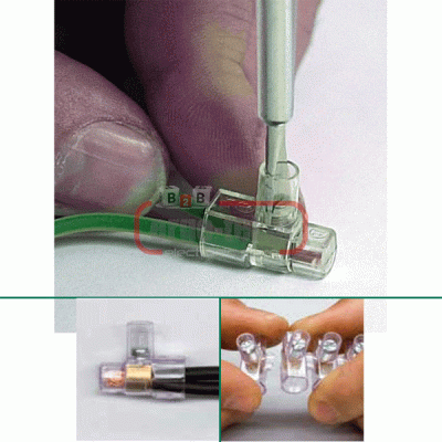 Κλέμμα τερματισμού καλωδίων διαφανής 4mm B40.1