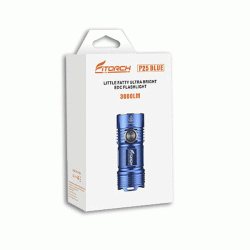 Φακός χειρός Led Fitorch P25 3000Lm υψηλής απόδοσης μπλε Special Edition με πλευρικό διακόπτη