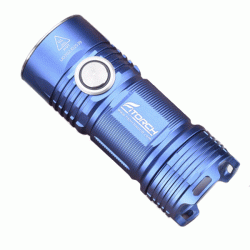Φακός χειρός Led Fitorch P25 3000Lm υψηλής απόδοσης μπλε Special Edition με πλευρικό διακόπτη