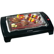 Ηλεκτρική επιτραπέζια ψηστιέρα BOMANN BQ 1240 2000W με θερμομονωτικό περίβλημα & αποσπώμενη σχάρα