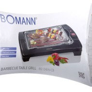 Ηλεκτρική επιτραπέζια ψηστιέρα BOMANN BQ 1240 2000W με θερμομονωτικό περίβλημα & αποσπώμενη σχάρα