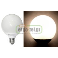 Λάμπα οικονομίας γλόμπος Ø100mm ισχύος 25W(απόδοση 125W) E27 2700K θερμό φως 1643lm