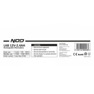 Μπαταρία μολύβδου NOD LAB 12V 2.4AH 14.4V-15V F5 < 0.72A ιδανική για UPS Μπαταρία μολύβδου NOD LAB 12V 2.4AH 14.4V-15V F5 < 0.72A ιδανική για UPS