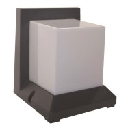 Φωτιστικό απλίκα E27 γκρι 160x130x160 εξωτερικού χώρου στεγανό IP54