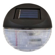 Απλίκα με ηλιακό panel Φ112x40mm θερμό φως 3000k δέσμης 120° διάρκειας 12000h IP44