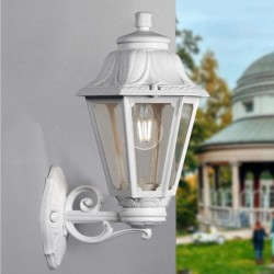 Απλίκα τοίχου Fumagalli Bisso Anna 1xE27 275x450mm IP55 λευκή 