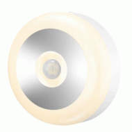 Φωτιστικό LED 1W θερμό φως 3000k Ø70mm 60lm IP20 15000h με ανιχνευτή κίνησης Φωτιστικό LED 1W θερμό φως 3000k Ø70mm 60lm IP20 15000h με ανιχνευτή κίνησης
