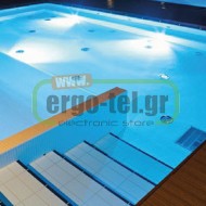 LED φωτιστικό πισίνας ισχύος 18W 12V 6500K λευκό ψυχρό φως 1800lm αδιάβροχο IP68 πλαστικό