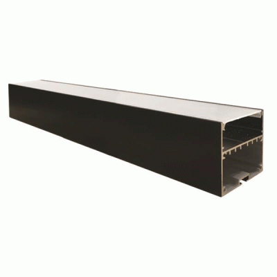 Led γραμμικό φωτιστικό 1200mm 40W 230V θερμό φως 3000k 3800Lm δέσμης 110° μαύρο εξωτερικό