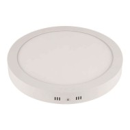 Led panel slim φωτιστικό επίτοιχο στρογγυλό Φ120mm 6W ψυχρό φως 6500k 540lm δέσμης 120° IP44