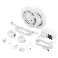 Ταινία led 6W 12V 1,2m θερμό λευκό φως 3000k με αισθητήρα κίνησης δέσμης 120° στεγανό IP65 σετ 2τμχ