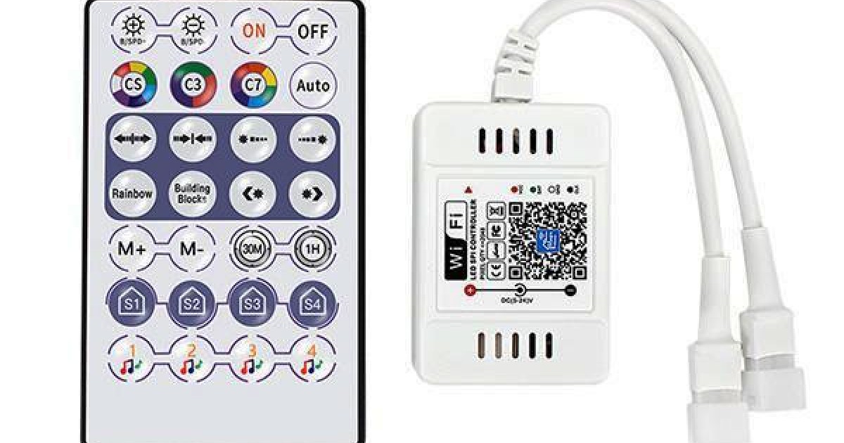 Ασύρματο controller rf wifi & bluetooth pixel dc5-24v, 2ch (max. 2048 ...