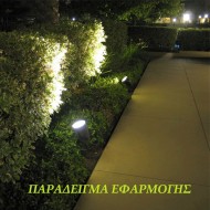 Σποτ κήπου καρφωτό μονό GU10 ισχύος max3W 220-240V στεγανό IP65 πλαστικό σε μαύρο χρώμα