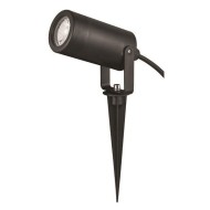 Σποτ κήπου καρφωτό μονό GU10 ισχύος max3W 220-240V στεγανό IP65 πλαστικό σε μαύρο χρώμα