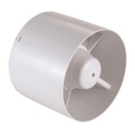 Εξαεριστήρας μπάνιου σωληνωτός Φ100mm 12W 220V λευκό χρώμα 130m3/h με θερμική προστασία