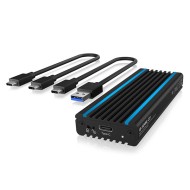 Εξωτερική θήκη αλουμινίου IB-1824ML-C31 με write protection για σκληρούς δίσκους M.2 NVMe SSD