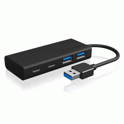 USB 3.0 Hub αλουμινίου ICY BOX IB-HUB1426-U3 µε συνδέσεις 2x θύρες Type-A + 2x θύρες Type-C