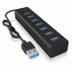Hub αλουμινίου USB 3.0 µε 7 θύρες Type-A & LED ένδειξη τροφοδοσίας και λειτουργίας