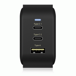 Universal φορτιστής IB-PS103-PD 65W με 3 εξόδους 1xUSB-A & 2xUSB-C και power delivery