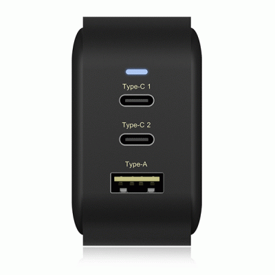 Universal φορτιστής IB-PS103-PD 65W με 3 εξόδους 1xUSB-A & 2xUSB-C και power delivery