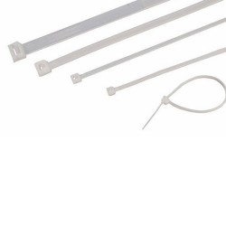 Δεματικά καλωδίων 550x7.6mm σε blister 100τμχ λευκό χρώμα