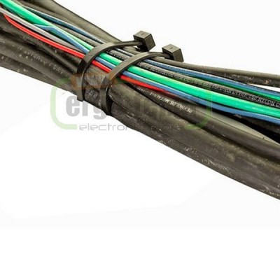 Δεματικά καλωδίων σε μαύρο χρώμα 300x4.8mm blister 100τμχ