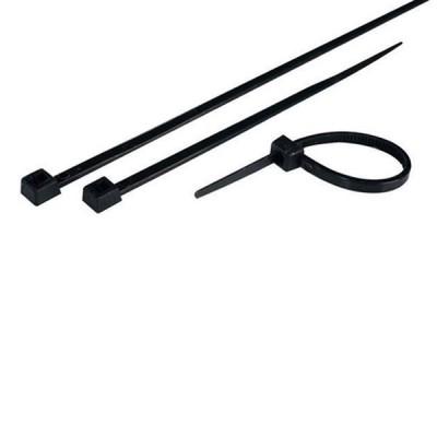 Δεματικά καλωδίων σε μαύρο χρώμα 300x4.8mm blister 100τμχ