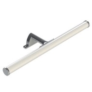 Led φωτιστικό επίτοιχο μπάνιου 6W νίκελ 3000K θερμό φως στεγανό IP44 από αλουμίνιο & NaNo PC