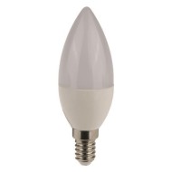 Λάμπα led κεράκι E14 7W 220-240V ενδιάμεσο λευκό φως 4000k 630lm δέσμης 200° 25000h