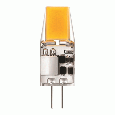 Λάμπα Led G4 COB 3W 4000K ενδιάμεσο λευκό φως 300lm 12V με διάφανο κάλυμμα