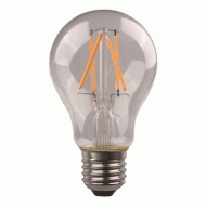 Λάμπα LED E27 κοινή crossed filament 4.5W ψυχρό λευκό φως 6500K 480lm και διάφανο κάλυμμα