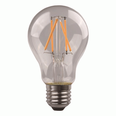 Λάμπα LED E27 κοινή crossed filament 4.5W ψυχρό λευκό φως 6500K 480lm και διάφανο κάλυμμα Λάμπα LED E27 κοινή crossed filament 4.5W ψυχρό λευκό φως 6500K 480lm και διάφανο κάλυμμα