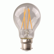 Λάμπα LED Β22 11W κοινή crossed filament με διάφανο κάλυμμα 3000K θερμό φως 1600lm τύπου αχλάδι