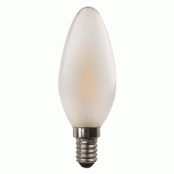 Λάμπα Led 4.2W E14 κεράκι C37 minion crossed filament 4000K ενδιάμεσο λευκό φως ντιμαριζόμενη frost