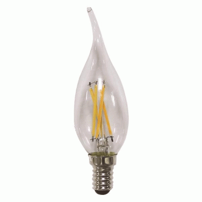 Λάμπα Led Μinion E14 κεράκι με μύτη 2700K θερμό φως Crossed Filament 4.2W 220-240V Dimmable Λάμπα Led Μinion E14 κεράκι με μύτη 2700K θερμό φως Crossed Filament 4.2W 220-240V Dimmable