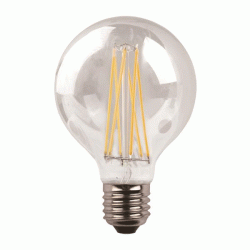 Λάμπα Led Ε27 γλόμπος G125 Crossed Filament 11W 1600lm 3000K θερμό λευκό φως με διάφανο κάλυμμα