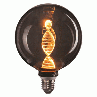 Λάμπα Led Globe Filament dna smoky G125 E27 4W 220-240V θερμό φως 1800k 55lm 360° dimmable Λάμπα Led Globe Filament dna smoky G125 E27 4W 220-240V θερμό φως 1800k 55lm 360° dimmable